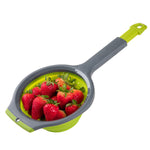 Progressive International Kitchen Strainer, Collapses To 1 in Thickness, 1.5 qt Capacity, With 10 in Expand Handle - PS-3508