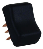 JR Products Multi Purpose Switch, 0.670 in x 0.500 in Cutout, 1.285 in x 0.830 in (Switch), Black - 13025