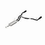 MagnaFlow Exhaust System Kit, Stainless Steel, 3 in Pipe Diameter, 5 in Black Stainless Steel Tips - 15363