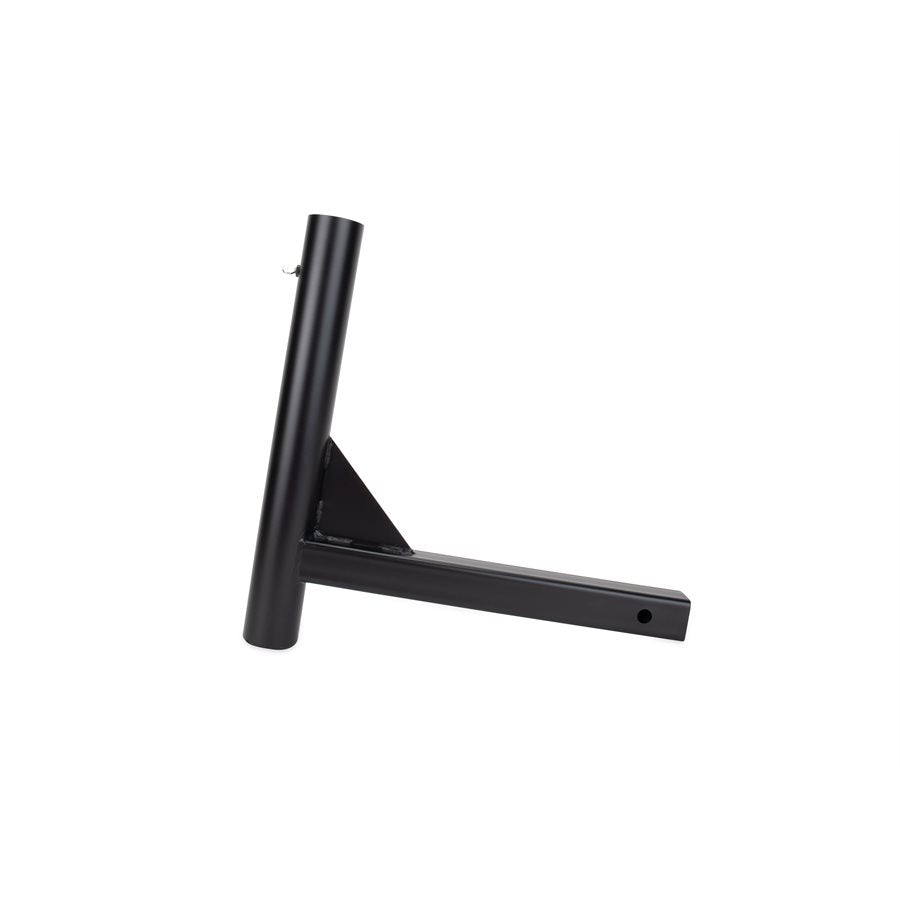 Camco Flagpole Mount, 2 in Receiver Hitch Mount, For Flag Poles Up To 2-11/32 in Diameter, Black - 51611
