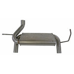 Dynomax Exhaust Muffler, Dual 2-1/2 in Offset Inlet, 18 in Body/42 in Overall Length - 53804