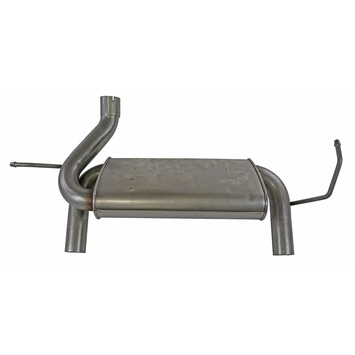 Dynomax Exhaust Muffler, Dual 2-1/2 in Offset Inlet, 18 in Body/42 in Overall Length - 53804