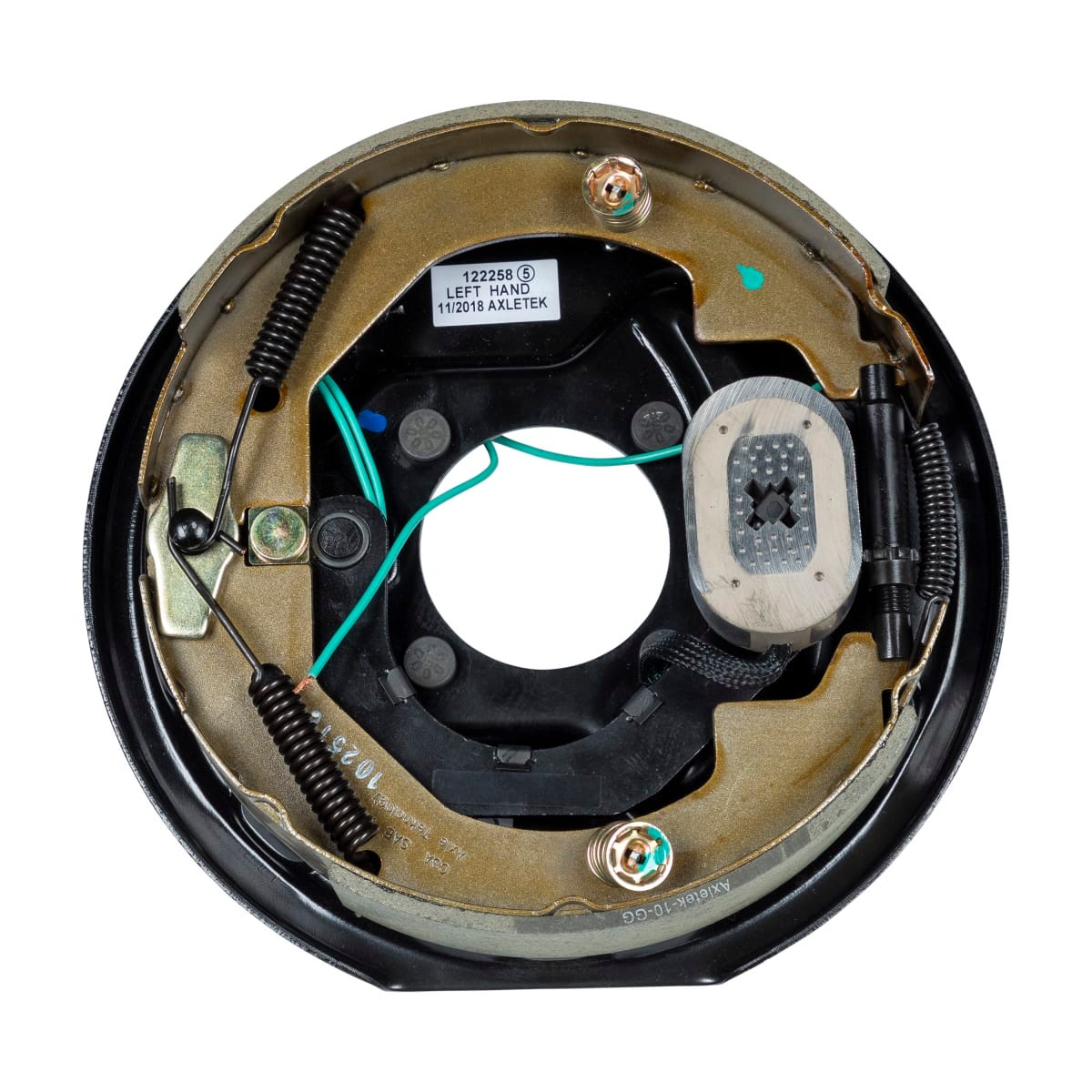 Lippert Trailer Brake Assembly, Replaces Lippert Assembly 10 in Diameter x 2-1/4 in Width, 3500 lb Axle Capacity - 122258
