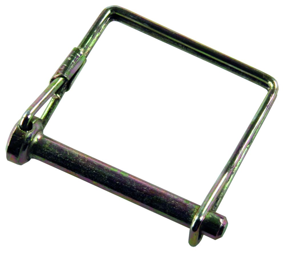 JR Products Trailer Coupler Safety Pin Clip, 1/4 in Diameter x 1-3/4 in Usable Length, Steel - 01224