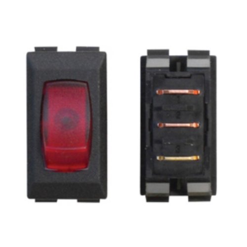 Valterra Interior Light Switch, 6 amp At 125 V AC/3/4 HP/UL/CSA/VDE, 1.125 in x 0.55 in Cutout Size, 1.23 in x 0.68 in Overall Size - DG131VP