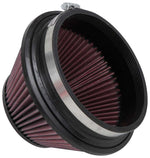 K&N Air Filter, Red, Round Tapered, 6 in Flange Inside Diameter x 1 in Flange Length - RU-4600