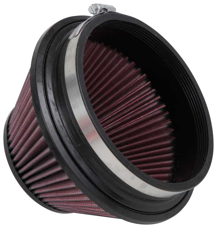 K&N Air Filter, Red, Round Tapered, 6 in Flange Inside Diameter x 1 in Flange Length - RU-4600