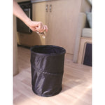 Camco Trash Can, 9-1/2 in Diameter x 13 in Height, Black - 42903