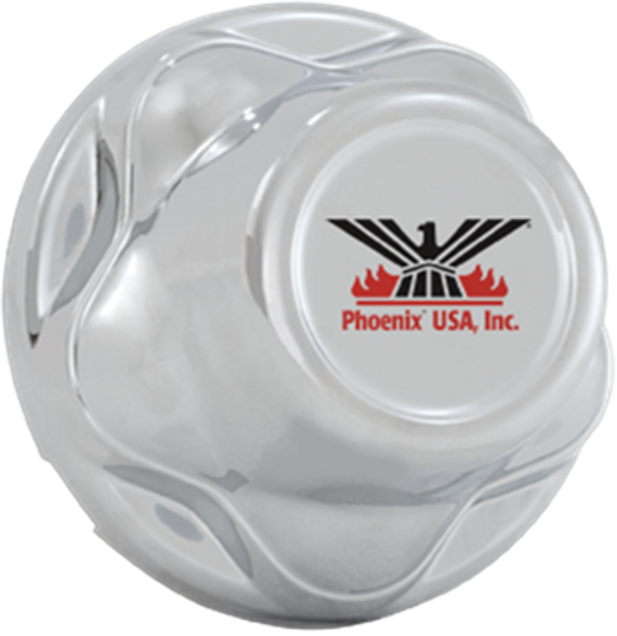 Phoenix USA Trailer Hub Cover, 5 Lug, 4-1/2 in Diameter, Chrome Plated - QT545CHN