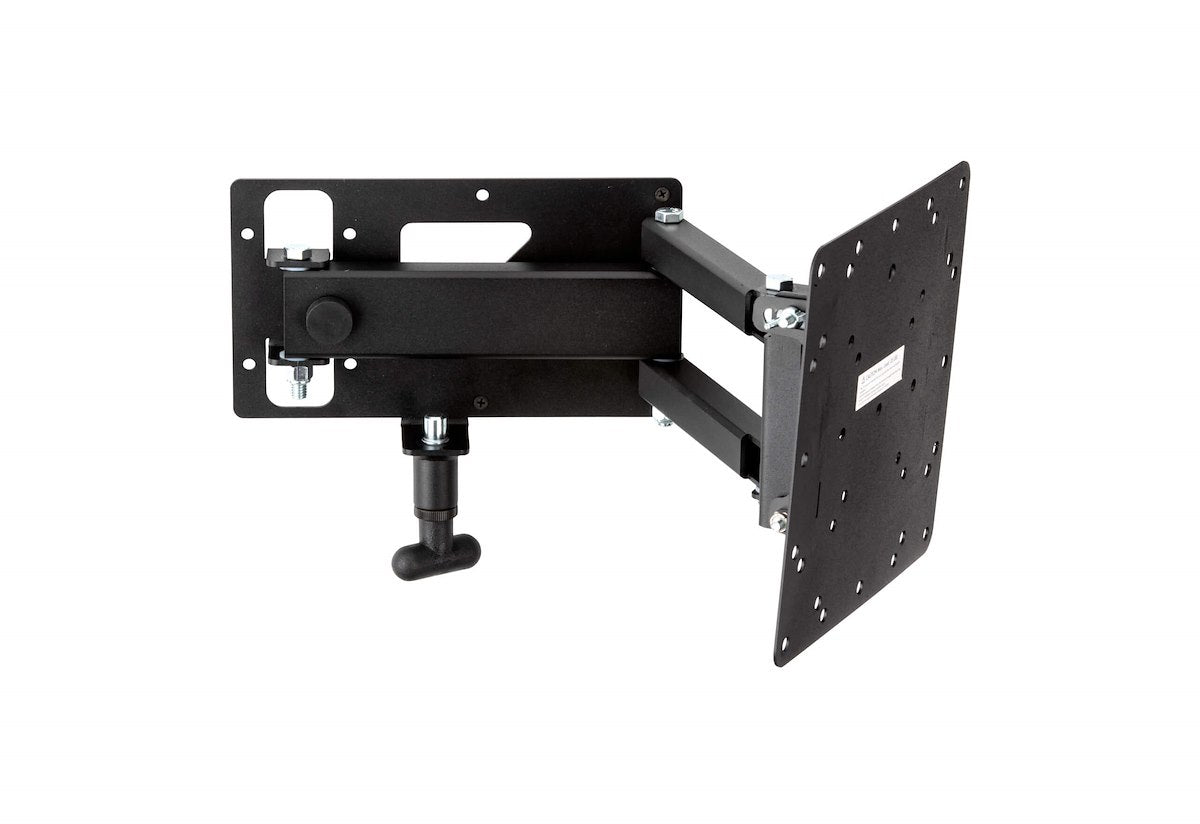 MOR/ryde TV Mount, 11-1/4 in Width x 3.28 in Depth x 11 in Height, 50 lb Capacity, Black - TV1-122H
