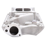 Edelbrock Intake Manifold, Idle-5500 RPM Range, 4-Barrel Square-Bore Carburetor, Aluminum - 2121