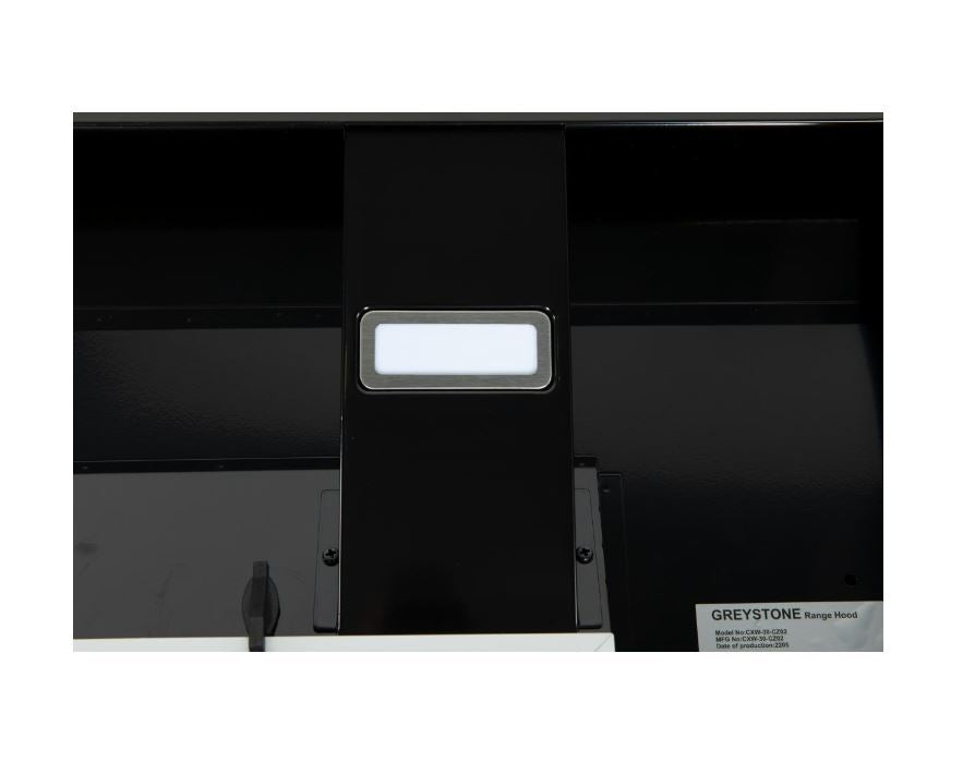Furrion Stove Vent Hood, 22 in Width, 12 V DC, Black With Stainless Front - CXW-30-CZ02