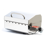 Camco Marine Barbeque Grill, Stow N' Go 125, 9000 BTU, 11-1/4 in Length x 19-3/4 in Width x 11 in Depth - 58140