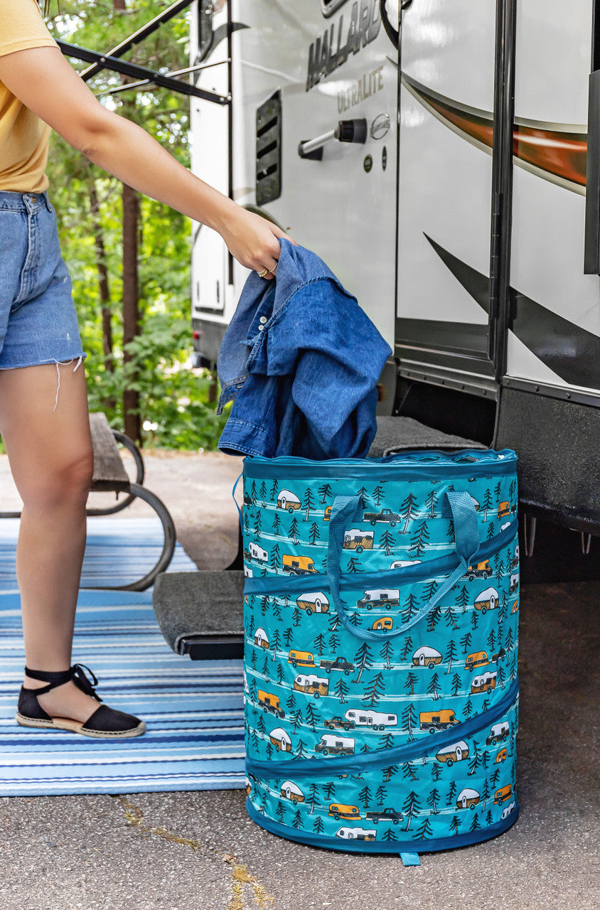 Camco Collapsible Container, Holds 30 gal Kitchen Size Trash Bag - 42987