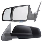 K-Source Exterior Towing Mirror, 3-1/2 in x 5-1/2 in, Extends 3-1/2 in, Black, Set of 2 - 81300