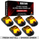 Recon Accessories Roof Marker Light, OLED Running Lights, Set Of 5 - 264342BKHPAM