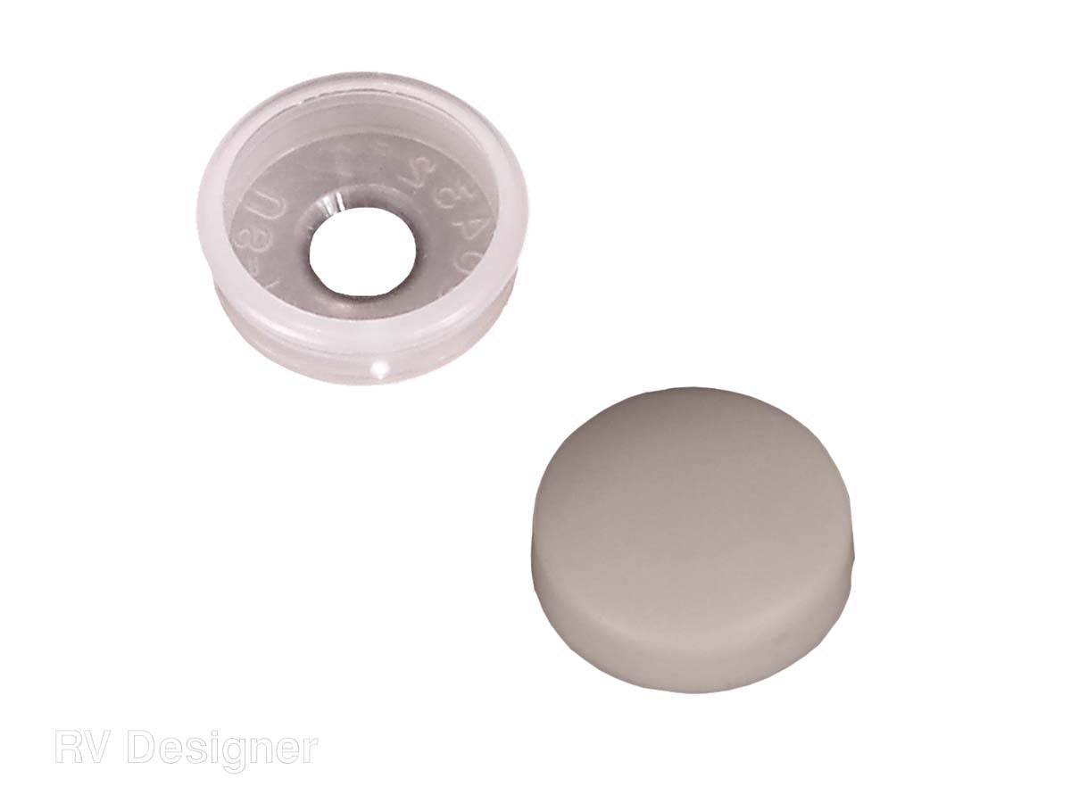 RV Designer Screw Cover, Fits Screws Up To #12 And Bolts Up To 1/4 in, White, Set Of 14 - H601