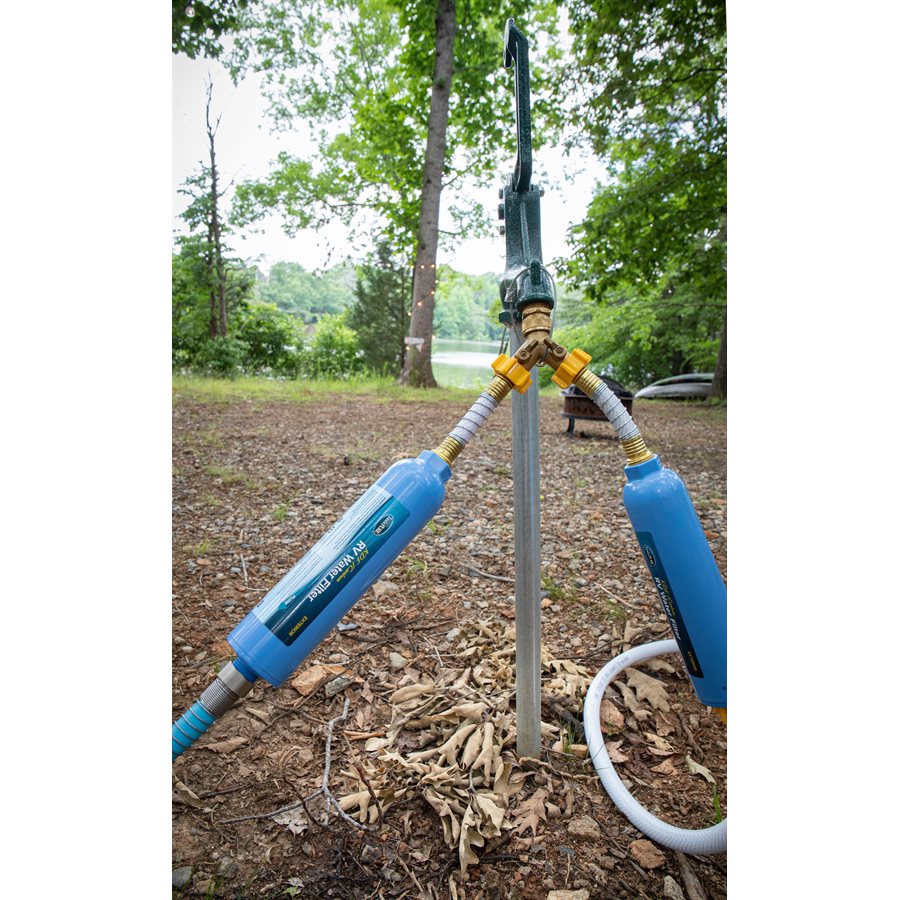 Camco Fresh Water Hose End Protector, Coiled Attachment To Prevent Hose Kinking at Connection Point - 22703