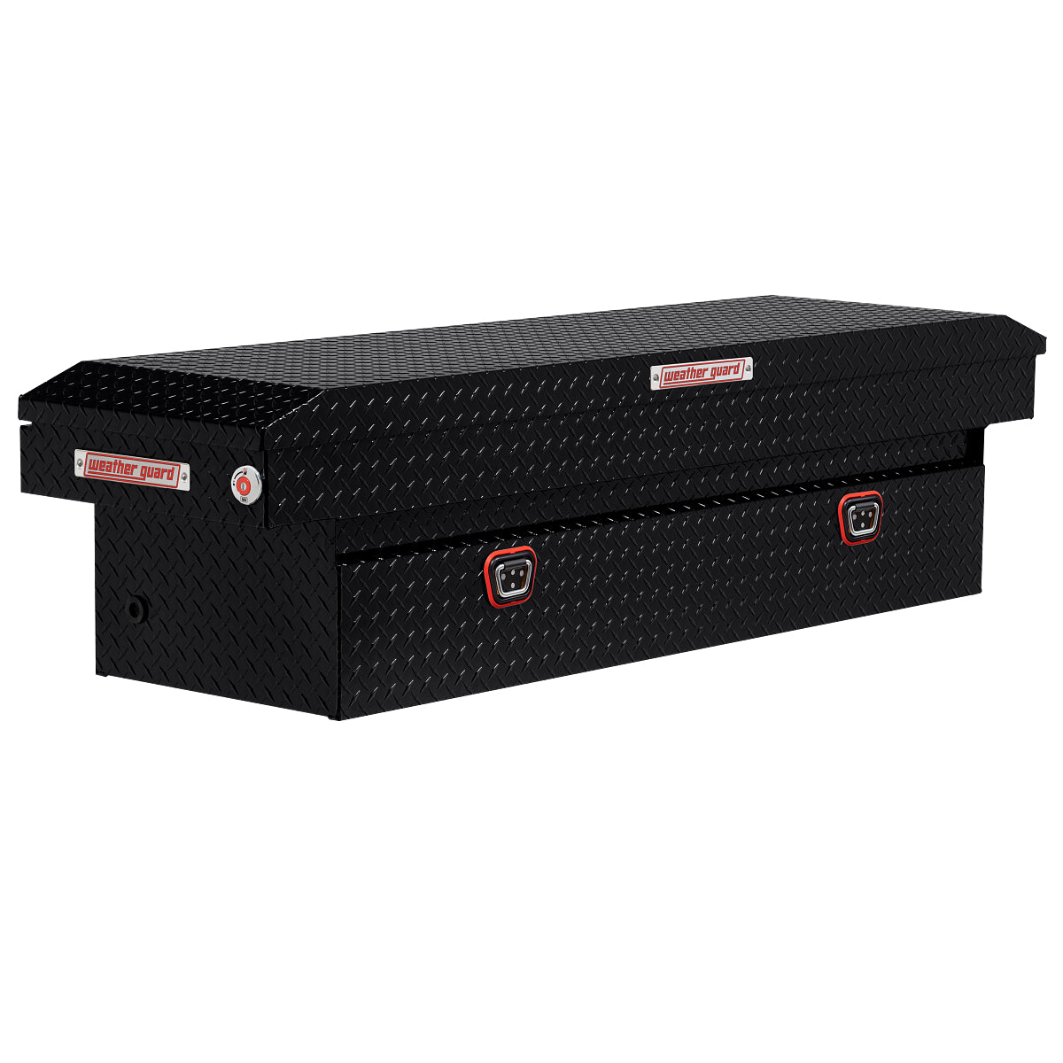 Weather Guard Tool Box, Gloss Black, Aluminum, 20 in Length x 72 in Width x 18 in Height - 127-5-04