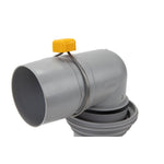 Camco Sewer Hose Connector, 4-in-1 Connector With Elbow - 39144