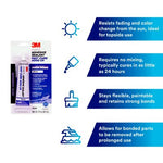 3M Adhesive Sealant, 3M 4000 UV Fast Cure, Used To Bond Aluminum/Wood/Gelcoat And Fiberglass, 3 oz Tube - 05280