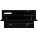 Weather Guard Tool Box, Gloss Black, Aluminum, 20 in Length x 72 in Width x 18 in Height - 121-5-04