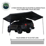 Overland Vehicle Systems Awning, 20 ft Length x 13 ft Width, Black Weather Cover - 19690002