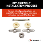 Lippert Slide Out Gear, 15 Teeth, Fits 2-1/2 in X 2-1/2 in Tubing - 324869