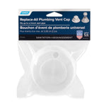 Camco Sewer Vent Cap, Fits Up To 2 in Vent Pipe, Polar White - 40034