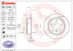 Brembo Brake Rotors 08C74511C02 product image 3
