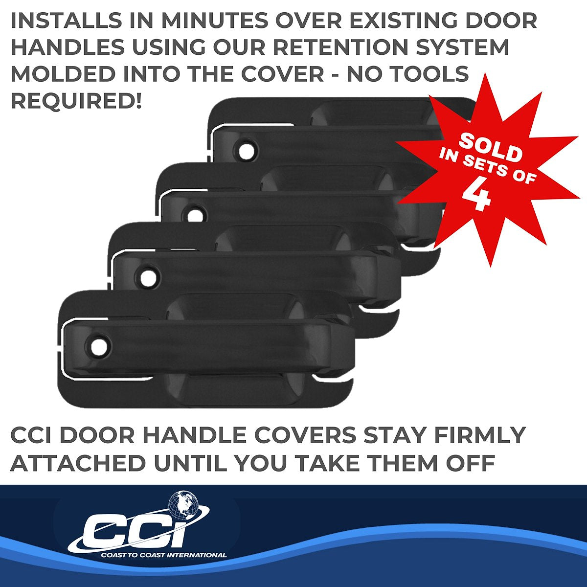 Coast2Coast Door Handle Covers CCIDH68570BBK product image 3