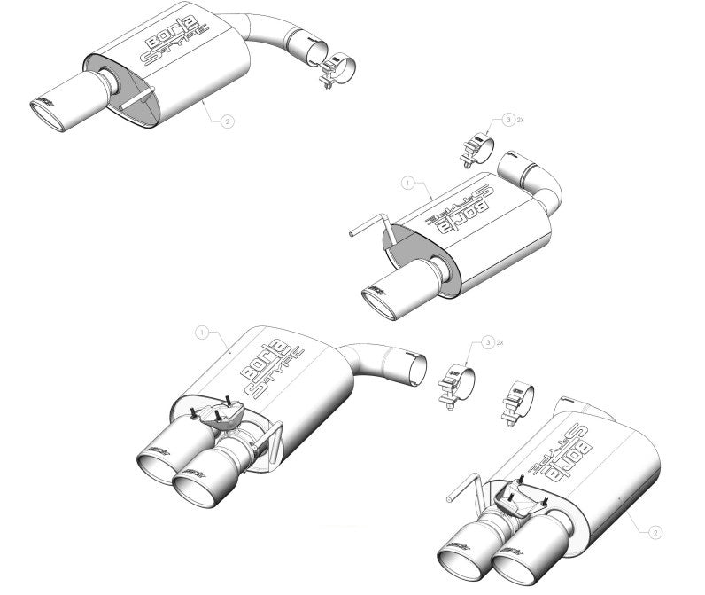 Borla Exhaust System Kit 11986 product image 2