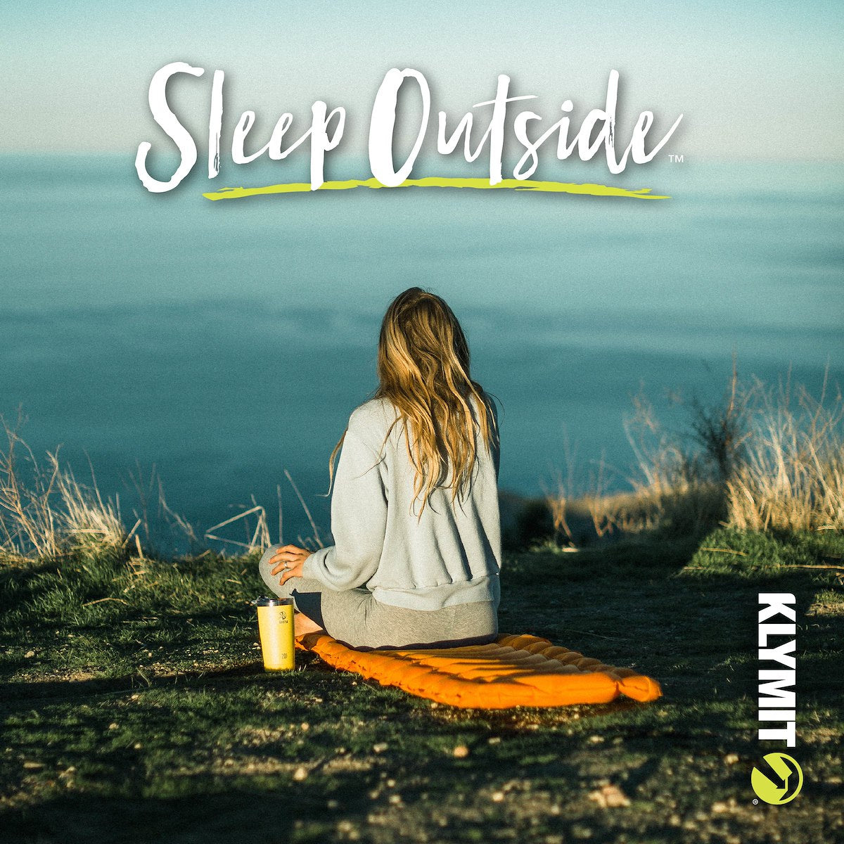 Klymit Sleeping Pad, 72 in Length x 23 in Width x 2-1/2 in Height Inflated Regular, 30D Polyester Fabric, 20 oz Weight - 06I2OR03C