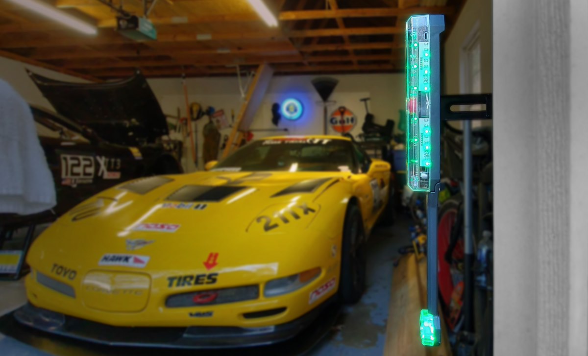 STKR Concepts Parking Aid Sensor, Warning Light Sequence Green/Yellow/Red, Powered By 4 AA's Or USB-C Port - 00135