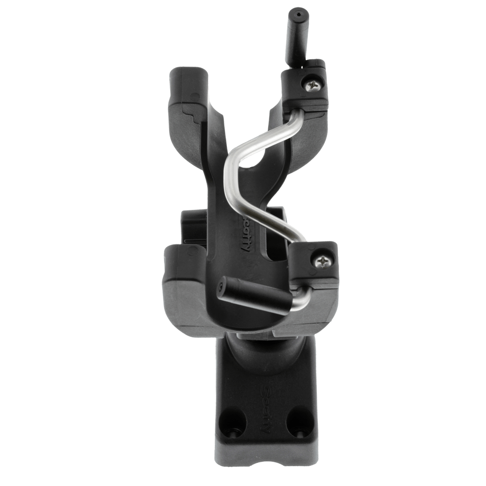Scotty Inc. Fishing Rod Holder, Black, With 241 Side Deck Mount/1/4 in Stainless Steel Lock Bar - 0290