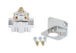 Holley Fuel Pressure Regulator, 4-1/2-9 PSI, 3/8 in NPT Inlet/Outlets, Satin Chrome - 12-803