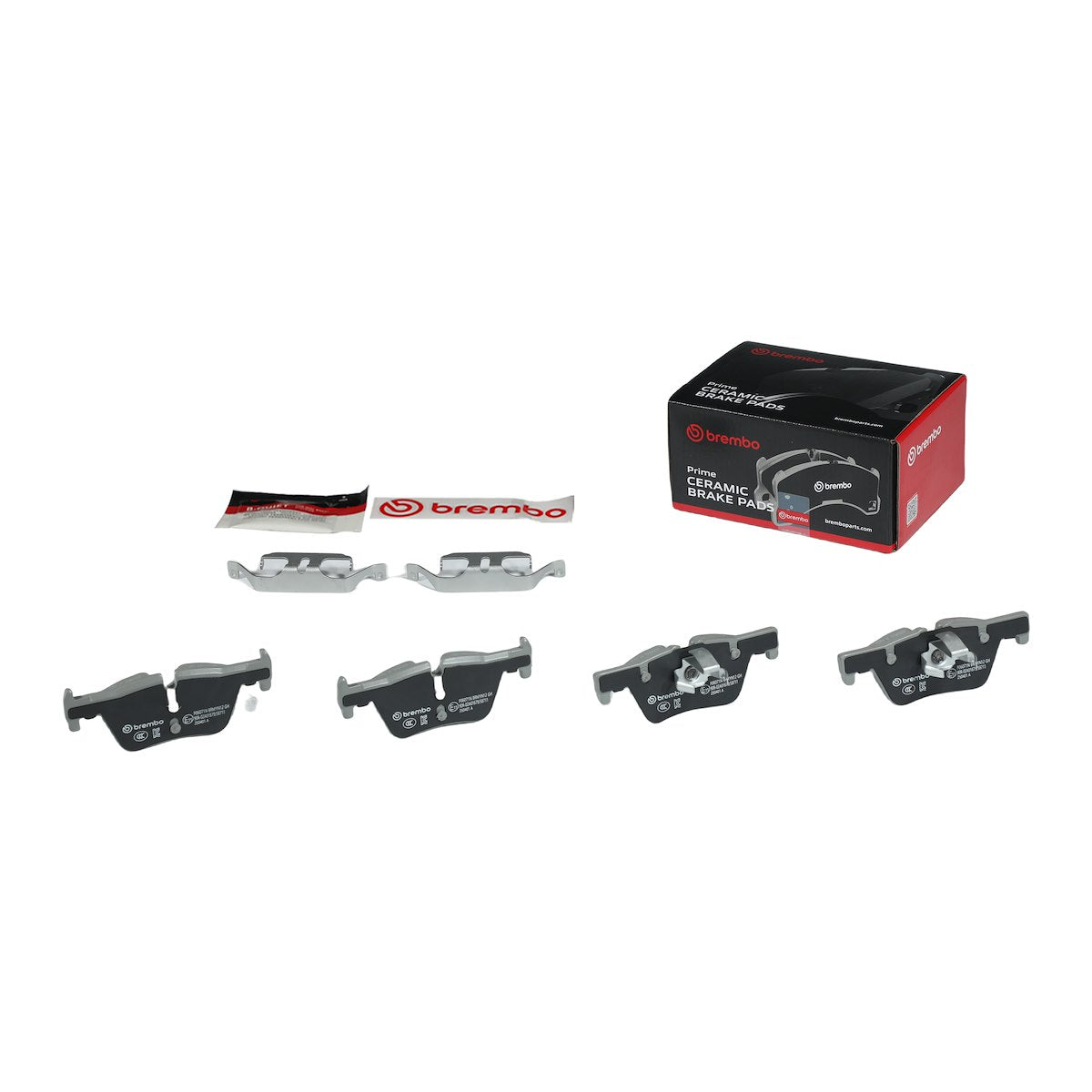 Brembo Brake Pad, FMSI Number D1613-8826, Ceramic, Set Of 4 - P06071N