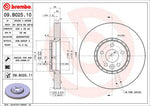 Brembo Brake Rotors 09B02511C02 product image 3