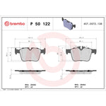 Brembo Brake Pads P50122 product image 3