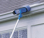 Mr Longarm Car Wash Brush, 10 in Brush Width With Threaded Hole, Blue/Soft Polystyrene Fiber - 0405