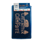 Camco Door Mat, Blue, 29 in Width x 17-1/4 in Length - 53201