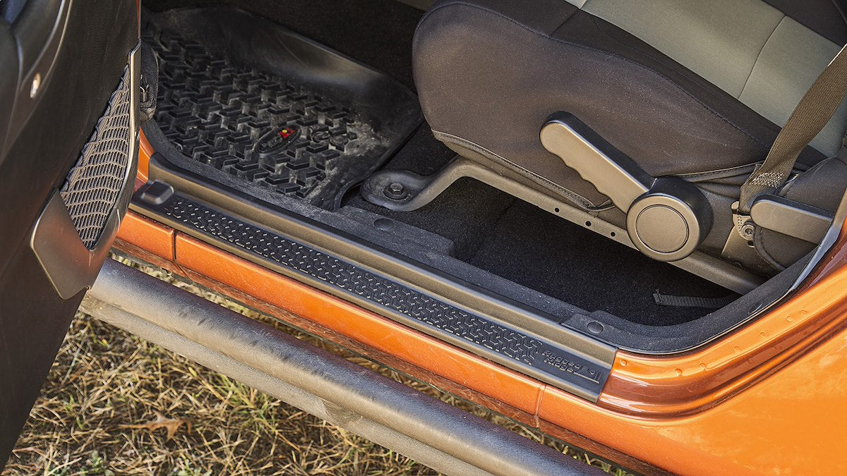 Rugged Ridge Door Sill Protector, Black, Set Of 4 - 11216.21