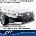 Coast2Coast Grille Insert, 2 Piece, Gloss Black - GI207BLK