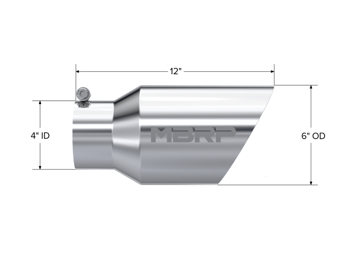 MBRP Exhaust Exhaust Tail Pipe Tip T5072 product image 2