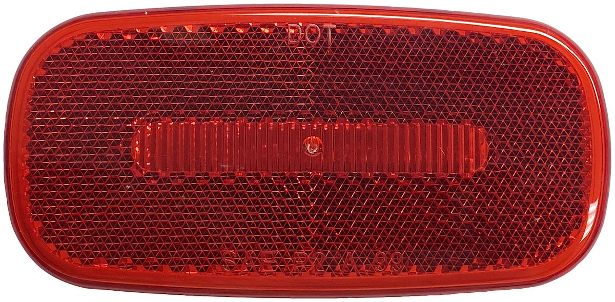Peterson Manufacturing Clearance Light, LED, 4.13 in Length x 2 in Width, Red Lens - V180R
