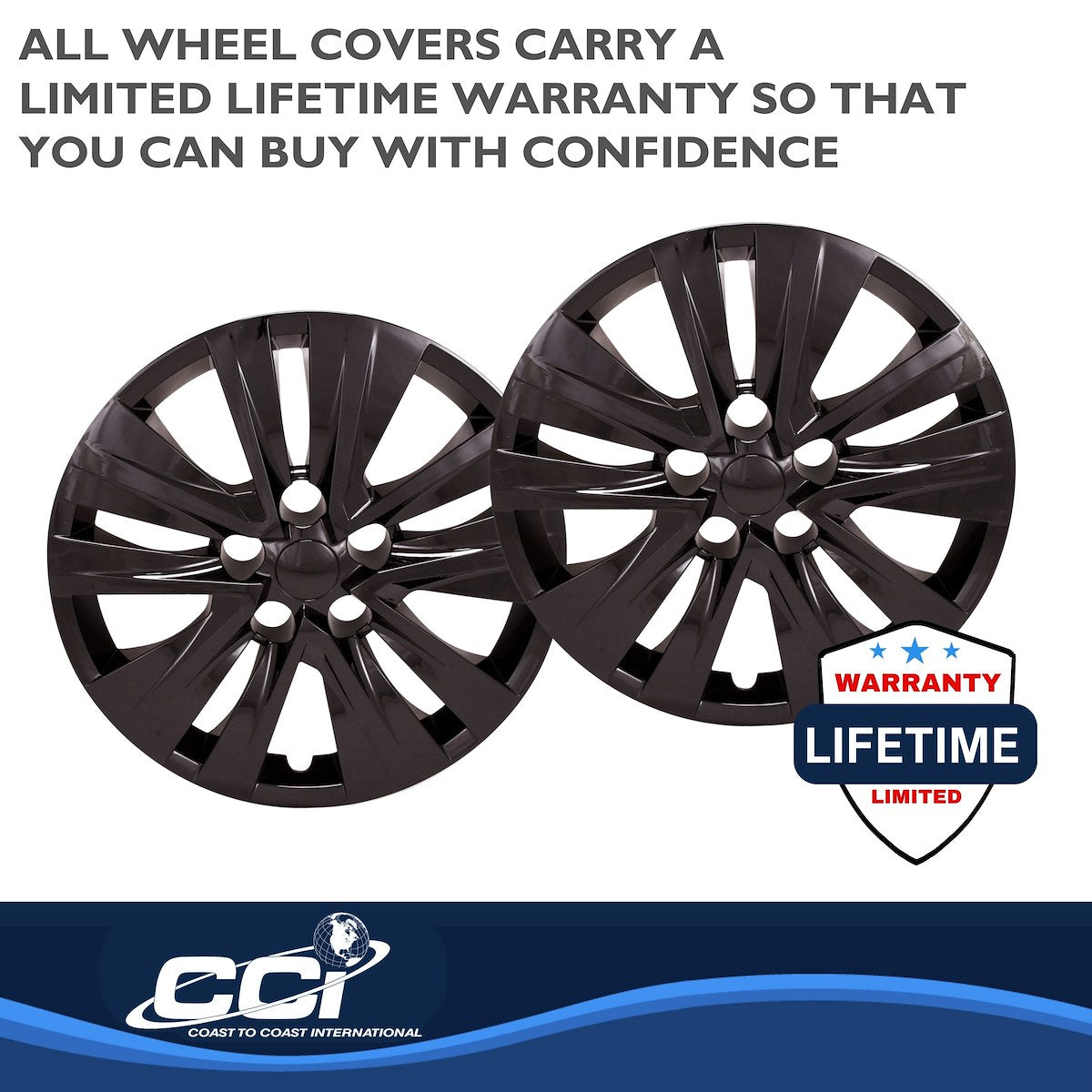 Coast2Coast Universal Wheel Covers 54616BLK product image 3