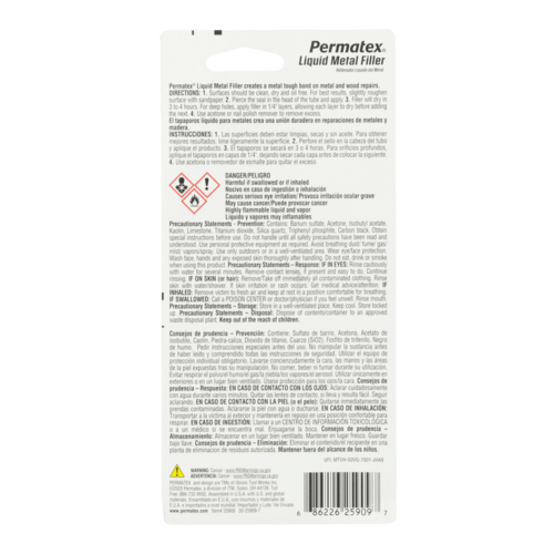 Permatex Epoxy, 3.5 oz Tube - 25909