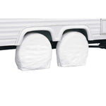 Classic Accessories Tire Cover, For 24 in To 27 in Wheel Diameter/8.5 in Tire Width, Snow White, Pack Of 2 - 76240