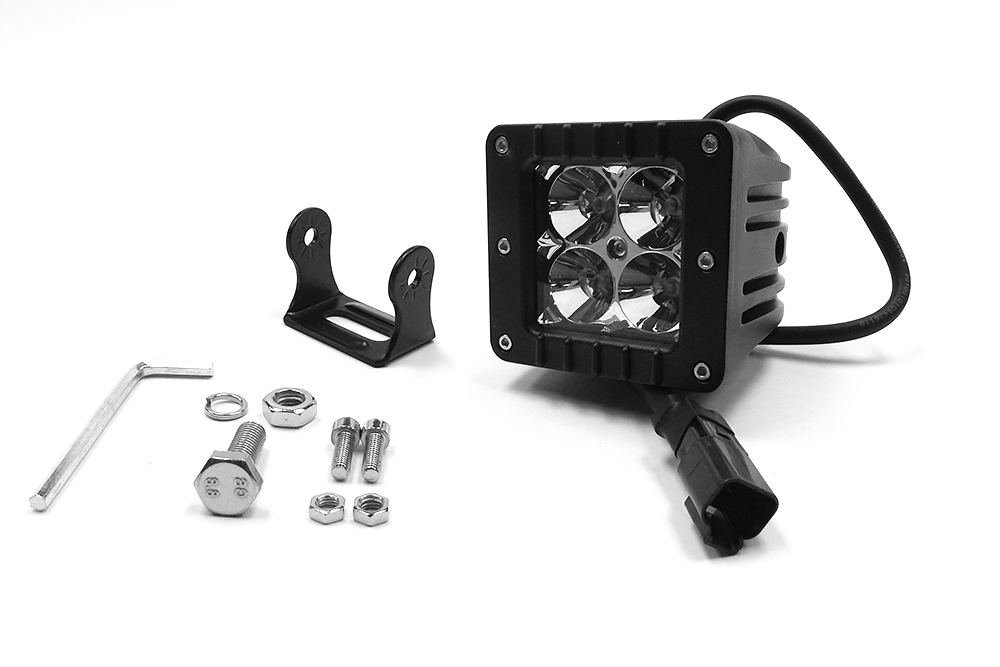 Southern Truck Driving/Fog Light, Chrome Series, LED Bulb, 4 Clear LED 4 Watt Bulb - 79911