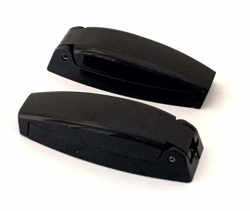 JR Products Door Catch, Black, Set Of 2 - 10224
